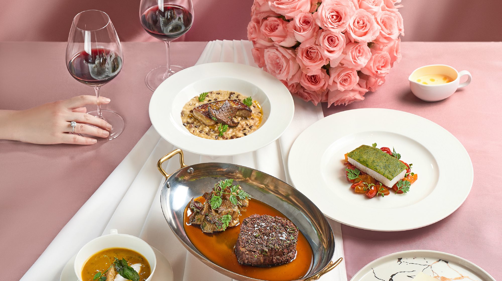 Romantic dinner for 2